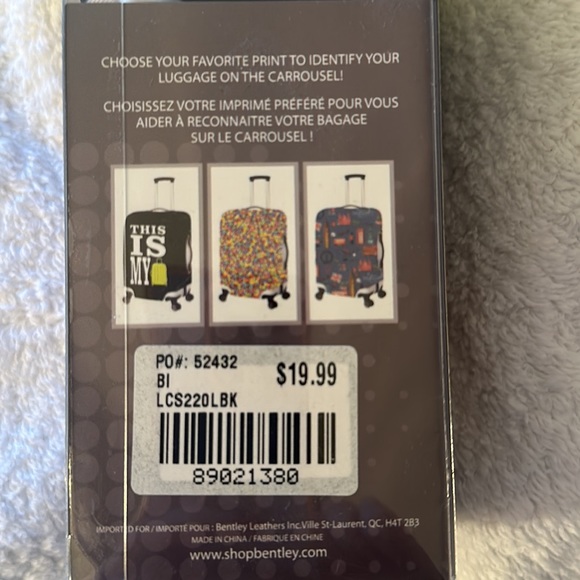 Tracker Luggage Cover size Large in Black - Picture 3 of 3